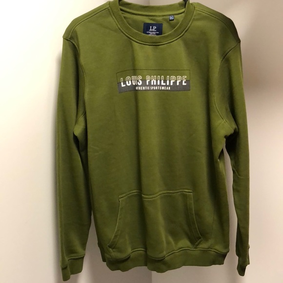 NWOT Louis Philippe Olive Sweatshirt - Picture 11 of 12